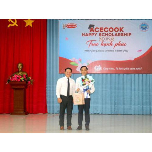 Trường Trung Cấp Nghề Dân Tộc Nội Trú Kiên Giang Tiếp Nhận Học Bổng Acecook Happy Scholarship